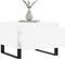 vidaXL - Salontafel - 50x46x35 - cm - bewerkt - hout - wit