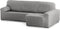 Hoes voor chaise longue met korte armleuning rechts Eysa ROC Lichtgrijs 180 x 120 x 360 cm