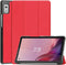 Lunso - Geschikt voor Lenovo Tab M9 (9 inch) - Tri-Fold Bookcase hoes - Rood