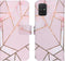 iMoshion Hoesje Geschikt voor Samsung Galaxy A71 Hoesje Met Pasjeshouder - iMoshion Design Softcase Bookcase - Goud / Roze / Pink Graphic