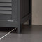 SoBuy BZR124-DG - Badkamerkast - Hoge Kolomkast met 1 deur 1 lade - Grijs