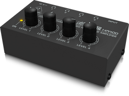 Behringer Microamp HA400 - 4-kanaals hoofdtelefoonvoorversterker - Zwart