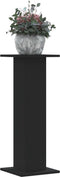 vidaXL - Plantenstandaards - 2 - st - 30x30x80 - cm - bewerkt - hout - zwart