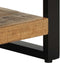 vidaXL - Nachtkastje - 35x34x45 - cm - massief - ruw - mangohout