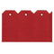 Klika - Labels 60x120 mm rood 1000 stuks - 4 stuks
