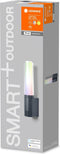 LEDVANCE Slim tuinarmatuur LED: voor muur, SMART+ FLARE MULTICOLOR / 7,5- W, 22-…24- V, RGBW, 3- K, body materiaal: aluminum, IP44