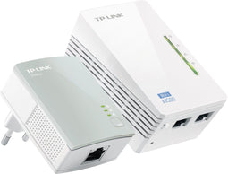 TP-Link TL-WPA4220 - Powerline adapter - AV600 - Wi-Fi kloon toets - (2 stuks)