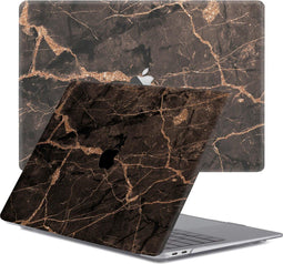 Lunso Geschikt voor MacBook Pro 15 inch (2016-2020) cover hoes - case - Marble Blaro