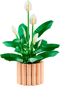 LEGO Botanicals Lepelplant - Bouwpakket voor volwassenen - 6 lepellanten in bloeifasen - Perzikkleurige pot