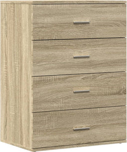 vidaXL - Dressoir - 60x39x80 - cm - bewerkt - hout - sonoma - eikenkleurig