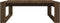 vidaXL - Salontafel - 100x100x35 - cm - bewerkt - hout - bruin - eikenkleur