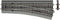 H0 RocoLine (met ballastbed) 42533 Wissel, Rechts 230 mm 1 stuk(s)