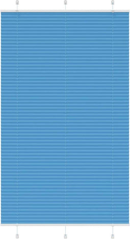 vidaXL - Plissé - rolgordijn - 120x200cm - stofbreedte - 119,4cm - polyester - blauw