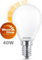 Philips LED Kogellamp Mat - 40 W - E14 - Dimbaar warmwit licht