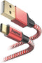 Hama Reflective - Oplaadkabel USB-A naar USB-C - Snellaadkabel 150cm - Rood