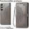 iMoshion Hoesje Geschikt voor Samsung Galaxy S23 Plus Hoesje Met Pasjeshouder - iMoshion Mandala Bookcase - Grijs