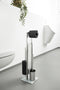 WENKO Rivalta - Toiletbutler 3 in 1 - Toiletborstelhouder en toiletrolhouder - RVS mat