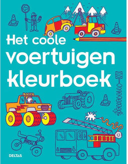 Kleurboek deltas het coole voertuigen kleurboek | 1 stuk | 3 stuks