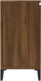 vidaXL - Dressoir - 60x35x70 - cm - bewerkt - hout - bruin - eikenkleur