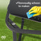Infinity Goods Tuinset - Loungeset - 4 Persoons - Glazen blad - Antraciet/Zwart