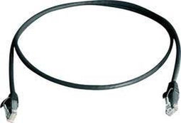 Telegärtner 100008519 RJ45 Netwerkkabel, patchkabel CAT 6 U/UTP 3.00 m Zwart Vlambestendig, Halogeenvrij 1 stuk(s)