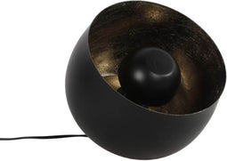 Tafellamp metaal - Staande lamp - Zwart en oudgoud - Tafellamp industrieel 50 cm