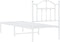 vidaXL - Bedframe - met - hoofdbord - zonder - matras - metaal - wit - 75x190 - cm