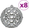 vidaXL - Kerstballen - 100 - st - 3/4/6 - cm - grijs
