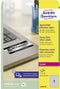 Avery L6013-20 - Beveiligingsetiketten - Scheurvast en bestand tegen extreme temperaturen - Zilver (20 stuks)