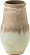 J-Line vaas Nice - keramiek - aqua/grijs - small - 47 cm hoog