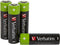Verbatim 49517 - Oplaadbare Batterijen AA - NiMH 2500 mAh (4 stuks)