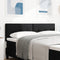 vidaXL - Hoofdbord - Met - Knopen - Tufted - Zwart - 140 - cm - Stof