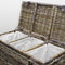 Migo Styling - Wasmand - 3 vakken - Met deksel - 85x40xH65 - Riet - Rotan - Trio