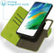 iMoshion Hoesje Geschikt voor Samsung Galaxy S21 FE Hoesje Met Pasjeshouder - iMoshion Uitneembare 2-in-1 Luxe Bookcase - Groen