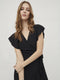 VILA VIFINI WRAP S/S LONG DRESS NOOS - Dames Jurk - Wikkelsluiting - V-Hals - Maat 40