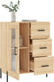 vidaXL - Dressoir - 69,5x34x90 - cm - bewerkt - hout - sonoma - eikenkleurig