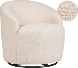 Draaifauteuil DAVIK Bouclé Beige