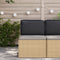 vidaXL - Ligbedkussen - voor - Rugleuning - Zwart - 50x40x12 - cm - Oxford - Stof