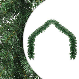 vidaXL - Kerstslinger - 5 m - PVC - Groen