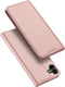 Dux Ducis Hoesje Met Pasjeshouder Geschikt voor Samsung Galaxy A04 - Dux Ducis Slim Softcase Bookcase - Rosé Goud