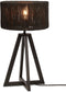 GOOD&MOJO Tafellamp Iguazu - Jute/Bamboe Zwart - Ø30x51cm -