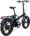 Villette le Gros, elektrische vouw fatbike 10.4Ah 7sp 20 inch zwart