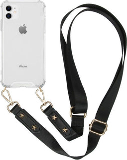 iMoshion Hoesje Geschikt voor iPhone 11 Hoesje Met Koord - iMoshion Backcover met strap - Transparant