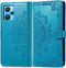 iMoshion Hoesje Geschikt voor Realme 9 Pro Plus Hoesje Met Pasjeshouder - iMoshion Mandala Bookcase - Turquoise