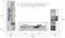 Furnilux Skylight - Woonkamercombinatie - Hoogglans MDF - Wit Grijs - 46x351x202cm