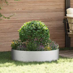 vidaXL - Tuinplanter - 80x80x20 - cm - Gegalvaniseerd - Staal