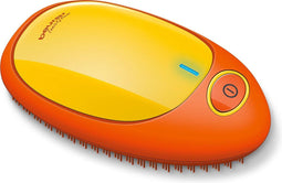 Beurer HT 10 Ionen Antiklit haarborstel - Detangler - Ionentechnologie - Incl. batterijen - 3 Jaar garantie - Geel/oranje