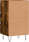 vidaXL - Dressoir - 40x35x70 - cm - bewerkt - hout - gerookt - eikenkleurig