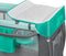 Lionelo Sven Plus - 2in1 Meegroeibed & Campingbedje - Co-Sleeper met Organizer en Klamboe - Turquoise/Grijs - 127x60 cm