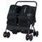 Coast Dubbele Hondenbuggy - Opvouwbaar - 2 Zitplaatsen - Zwart 80 x 72 x 101 cm